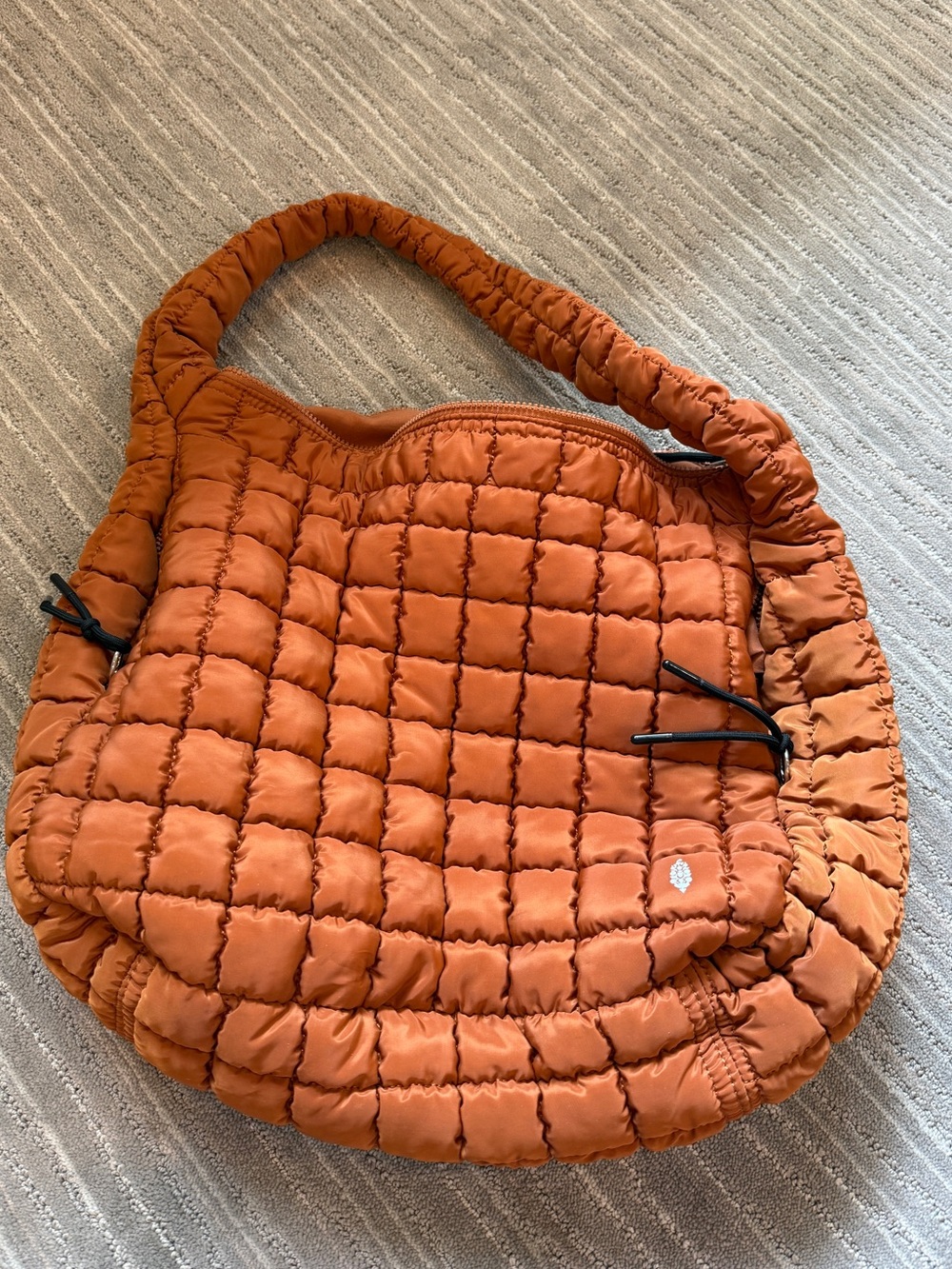 Free People Quilted Carryall in Rust - Picture 3 of 4